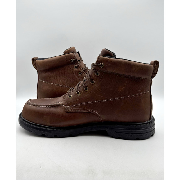 DieHard Mens Tundra Moc Toe Work Boots US 13 M Brown Leather Waterproof CT NIB main image 7